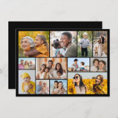 独自の12フォトコラージュを作成 ノートカード (正面/裏面)