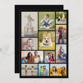 独自の12フォトコラージュを作成 ノートカード (正面/裏面)