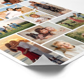 独自の12フォトコラージュを作成 ポスター (角)