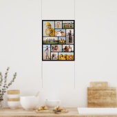 独自の12フォトコラージュを作成 ポスター (キッチン)