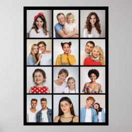 独自の12フォトコラージュを作成 ポスター