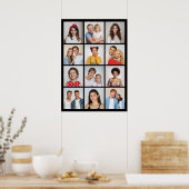 独自の12フォトコラージュを作成 ポスター (キッチン)