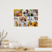 独自の12フォトコラージュを作成 ポスター (キッチン)