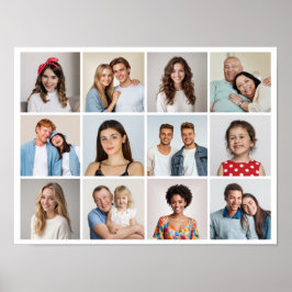 独自の12フォトコラージュを作成 ポスター