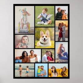 独自の12フォトコラージュを作成 ポスター