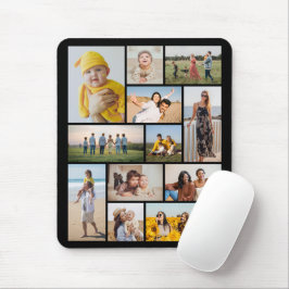 独自の12フォトコラージュを作成 マウスパッド