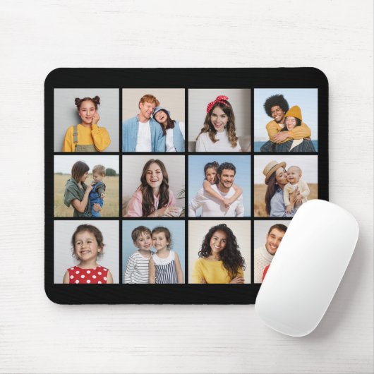 独自の12フォトコラージュを作成 マウスパッド (マウス)