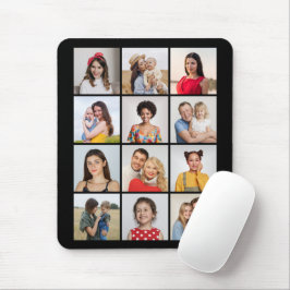 独自の12フォトコラージュを作成 マウスパッド
