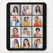 独自の12フォトコラージュを作成 マウスパッド (正面)