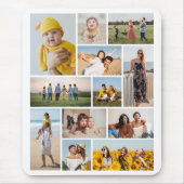 独自の12フォトコラージュを作成 マウスパッド (正面)