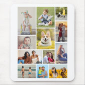 独自の12フォトコラージュを作成 マウスパッド (正面)