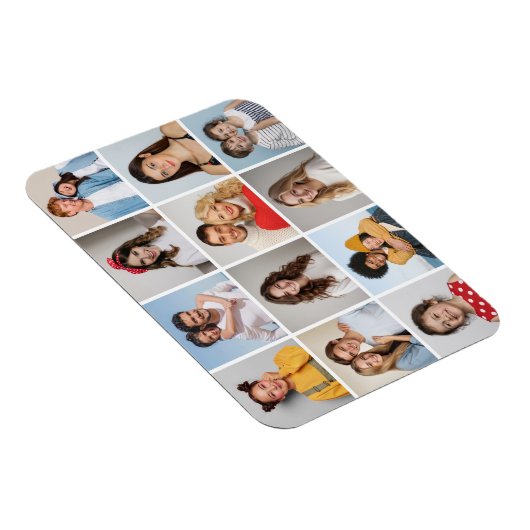 独自の12フォトコラージュを作成 マグネット (右側)