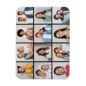 独自の12フォトコラージュを作成 マグネット (縦)