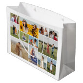 独自の12フォトコラージュを作成 ラージペーパーバッグ (裏面アングル)