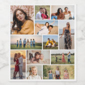 独自の12フォトコラージュを作成 ワインラベル (シングルラベル)