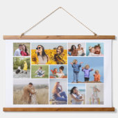 独自の12フォトコラージュを作成 吊り下げ型タペストリー (正面)