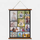 独自の12フォトコラージュを作成 吊り下げ型タペストリー (正面)