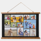 独自の12フォトコラージュを作成 吊り下げ型タペストリー (正面)