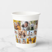 独自の12フォトコラージュを作成 紙コップ (正面)