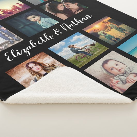 独自の12フォトコラージュカスタムファミリーを作成する シェルパブランケット (3/4)