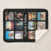 独自の12フォトコラージュカスタムファミリーを作成する シェルパブランケット (正面(横))