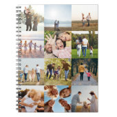 独自の12フォトパーソナライズされたコラージュを作成 ノートブック (正面)