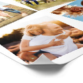 独自の12フォトパーソナライズされたコラージュを作成 ポスター (角)