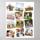 独自の12フォトパーソナライズされたコラージュを作成 ポスター (正面)