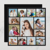 独自の13フォトコラージフラットカードの作成 (正面/裏面)