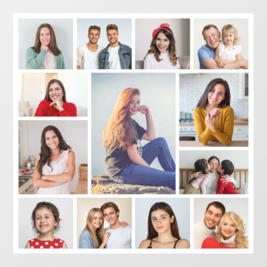 独自の13フォトコラージュを作成 ウィンドウサイン (シート)