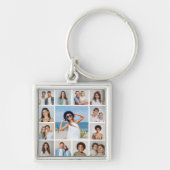 独自の13フォトコラージュを作成 キーホルダー (正面)