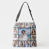 独自の13フォトコラージュを作成 クロスボディバッグ (裏面)