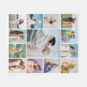 独自の13フォトコラージュを作成 フリースブランケット (正面(横))