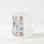 独自の13フォトコラージュを作成 フロストグラスマグカップ (正面右)