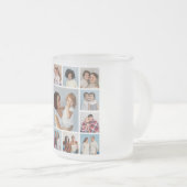 独自の13フォトコラージュを作成 フロストグラスマグカップ (正面右)