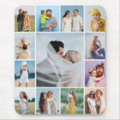 独自の13フォトコラージュを作成 マウスパッド (正面)