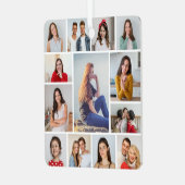 独自の13フォトコラージュを作成 メタルオーナメント (正面左)