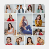 独自の13フォトコラージュを作成 メタルオーナメント (裏面)