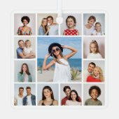 独自の13フォトコラージュを作成 メタルオーナメント (裏面)