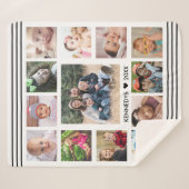 独自の13フォトコラージュ家族の記念ファイルを作成 シェルパブランケット (正面(横))