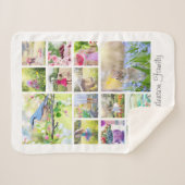 独自の14ファミリカスタムフォトコラージュを作成 シェルパブランケット (正面(横))