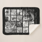 独自の14ファミリカスタムフォトコラージュを作成 シェルパブランケット (正面(横))