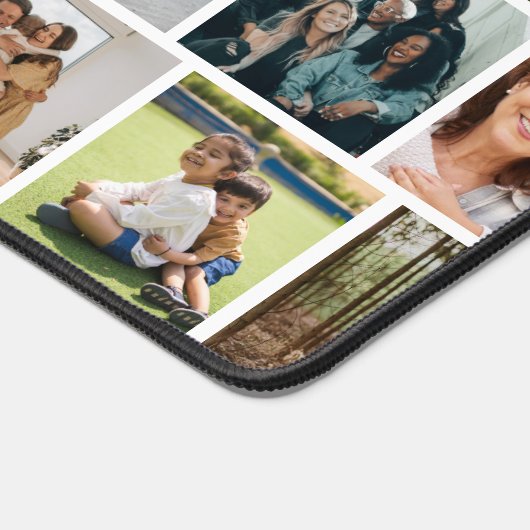 独自の14フォトコラージフォトブロックを作成する デスクマット (コーナー)