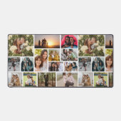 独自の14フォトコラージフォトブロックを作成する デスクマット (正面)