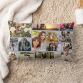 独自の14フォトコラージフォトブロックを作成する ランバークッション (ブランケット)