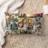 独自の14フォトコラージフォトブロックを作成する ランバークッション (ブランケット)