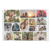 独自の14フォトコラージフォトブロックを作成する 枕カバー (正面)