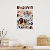 独自の14フォトコラージポスターの作成 ポスター (キッチン)