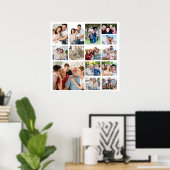 独自の14フォトコラージポスターの作成 ポスター (ホームオフィス)