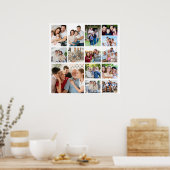 独自の14フォトコラージポスターの作成 ポスター (キッチン)